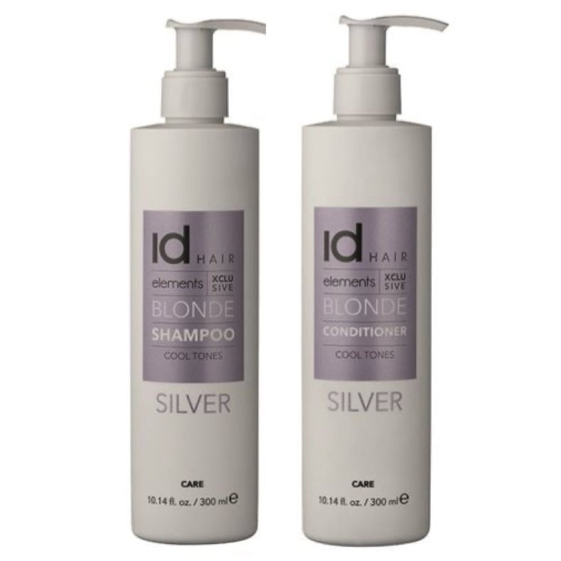 IdHAIR Elements Xclusive BLONDE (SILVER) SHAMPOO &amp; CONDITIONER // 1000 ML - ST