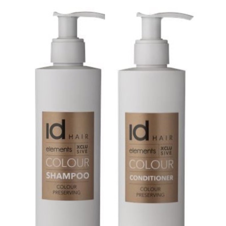 IdHAIR Elements Xclusive COLOUR SHAMPOO &amp; CONDITIONER - ST // 1000 ML